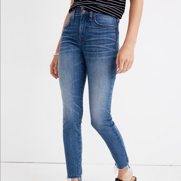 Madewell High-Rise Skinny Destructed Jeans Sz 27